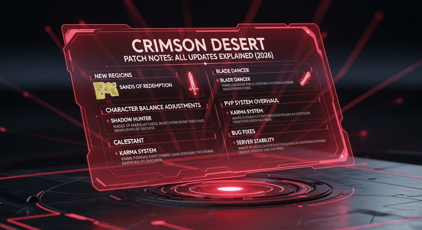 Crimson Desert Patch Notes