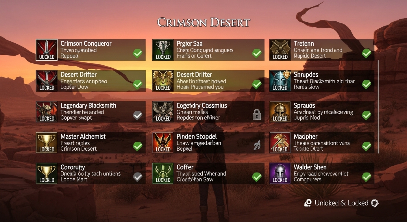 Crimson Desert Trophy List