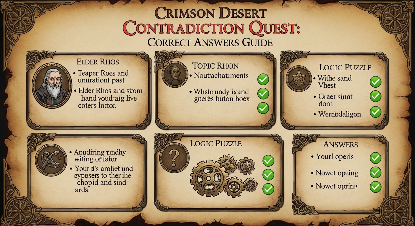Crimson Desert Contradiction Quest 